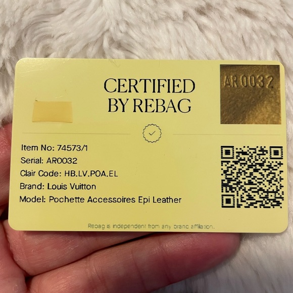 💎✨AUTHENTIC✨💎 Louis Vuitton Pochette Accessoires Epi Leather - Picture 9 of 10